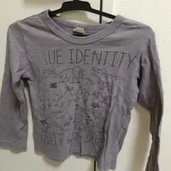 恐竜プリント 長袖カットソー 110センチ