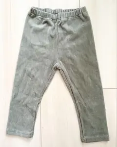 無印良品　おなかすっぽり ストレッチ コーデュロイ　レギンス　90