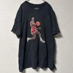 ジョーダン Tシャツ 丸首半袖 グラフィック XLサイズ 黒 コットン お出かけのサムネイル