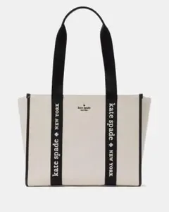 定価8.5万円✴︎希少✴︎未使用✴︎kate spade✴︎キャンバスラージトートバッグ