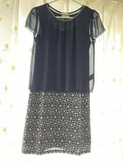 美品✨花柄レースひざ丈ワンピース／Lui Chantantのサムネイル