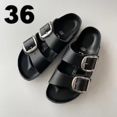 美品！BIRKENSTOCKアリゾナビッグバックルサンダル 36 ブラック23のサムネイル