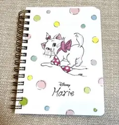 ディズニー　マリー　A6リングメモ（ノート）　ITS'DEMO おしゃれキャット