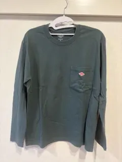 DANTON 長袖 ポケットTシャツ グリーン　38のサムネイル
