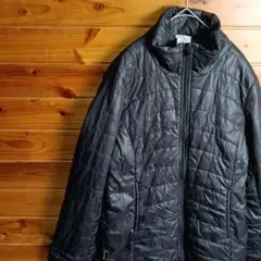 adidas　アディダス　キルティングジャケット　ナイロンジャケット　黒　M