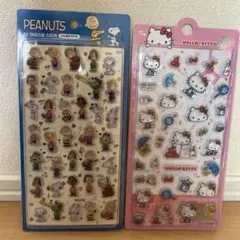 PEANUTS & HELLO KITTY 3Dステッカーセット