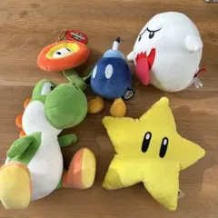 【美品良品】マリオキャラクターぬいぐるみセット　5体