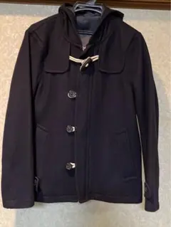 メ3990 美品　タケオキクチ　ダッフルコートネイビーM