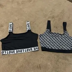 SHEIN LOVEプリント タンクトップ 2枚セット インナー ダンス衣装