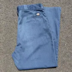 80s90s Dickies TALONワークパンツ フェード ブルー USA製のサムネイル