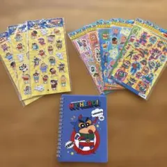 クレヨンしんちゃん☆セリア　シール帳&シール１０点セット