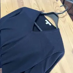 ユニクロメンズカシミヤ入りVネックセーター/サイズL