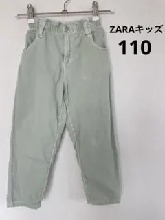 ZARA KIDS パンツ 110 ミントグリーン ウエストゴム 男女兼用