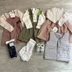 【総額約12000円】ワンピース　ベスト　靴下タイツ　まとめ売り90 95㎝