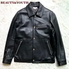 美品✨BEAUTY&YOUTH ユナイテッドアローズ　レザーコーチジャケット　Mのサムネイル