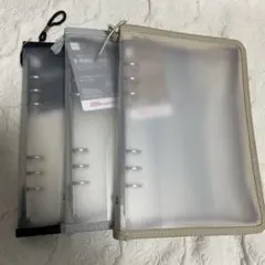 【匿名配送】3点セット　ダイソー　6穴リングファイル A5サイズ　新品未使用