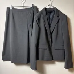 ビジネススーツ　スカート　上下セット　CARREMAN　ストレッチ　11号　古着