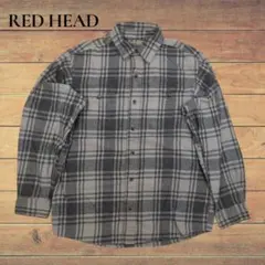 大人気 RED HEAD レッドヘッドマドラスチェックフランネルネルシャツ M