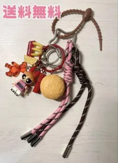 【新品】パワーパフガールズ　じゃらじゃらキーホルダー　韓国　チャーム　キーホルダ