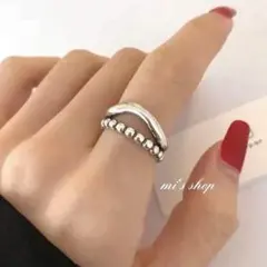 silver925 ダブルラインリング/シルバー925 リング　ring