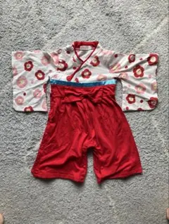 ベビー袴 ひな祭り ロンパース 80cm