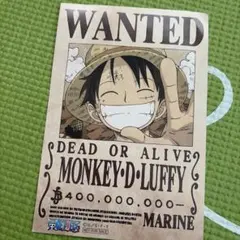 モンキー d ルフィ指名 ワンピース 切り絵 手配書 ONE PIECE
