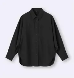 【GU】黒 ドルマンスリーブシャツ