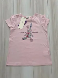 新品　センスオブワンダー うさぎ　ピンク Tシャツ　リバティ　110cm