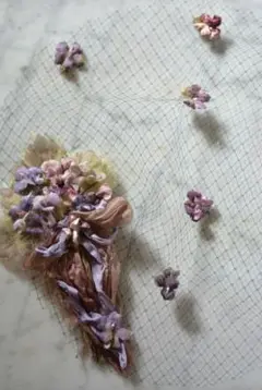 【PinkRosetta】菫のチュールヘッドドレス