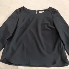 値下げ エニィスィス ネイビー フォーマル カットソー 七分袖