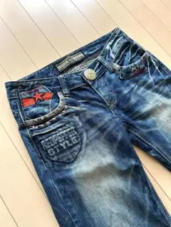 リ*ナ様 STUDIO R.P&DENIM フレアデニム 28 REDPEPPE