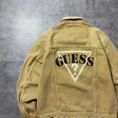 GUESS デニムジャケット 2nd 赤ステッチ - メルカリ