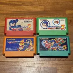 ロックマン2,3,4,5 ファミコンソフト　4本セット