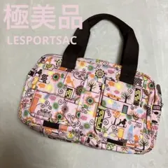 《極美品》レスポートサック ハンドバッグ レディースバック 花柄×ピンク