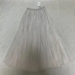 タグ付き　グレイル　チュール　ロングスカート　フレア　Ｍ