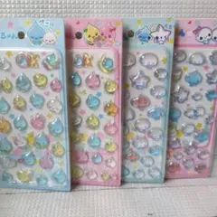 しずく＆あわわちゃん3D立体シール3枚セット