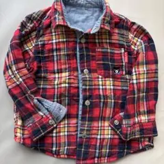 ミキハウス⭐︎リバーシブルコットンシャツ