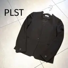 PLST★ ブラッシュドバックカラーレスジャケット