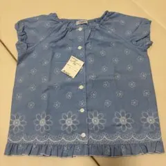 FOREST CLUB 花柄刺繍 半袖シャツ 140