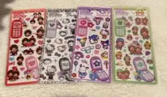 正規品　平成はっぴーフォン　シール　サンリオ　モンチッチ　4枚セット