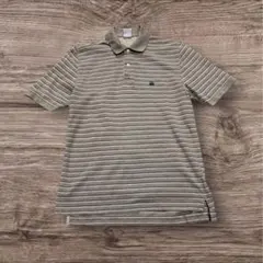 sizeL位★Brooks Brothers★ポロシャツ★ボーダーベージュ★刺繍のサムネイル
