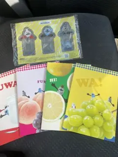 パペットスンスン オリジナルブックマーカーとA5ノート