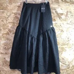 【 2090番】Myu ロングスカート　未使用　黒　レディM 春秋冬