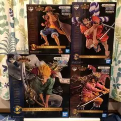 一番くじ ワンピース　Legendsフィギュア ロジャー　白ひげ　おでん ルフィ