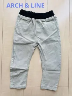 ベビーパンツ　90 男の子ARCH & LINE ベージュパンツ ゴムウエスト
