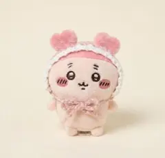 ちいかわ おすわりぬいぐるみ ボンネット ピンク ぬい服