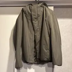 無印良品 防風撥水中わたフードジャケット(ダークモカLサイズ)