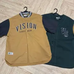 VISION STREET WEAR ベースボールシャツ 2枚セットのサムネイル