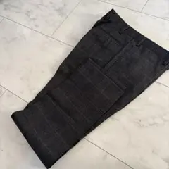超美品！！グレー チェック柄 スラックス