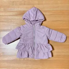 ELFINDOLL フリル付き中綿フードジャケット 80